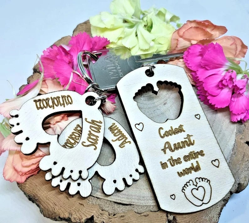 Personalised Mummy & Child Keychain