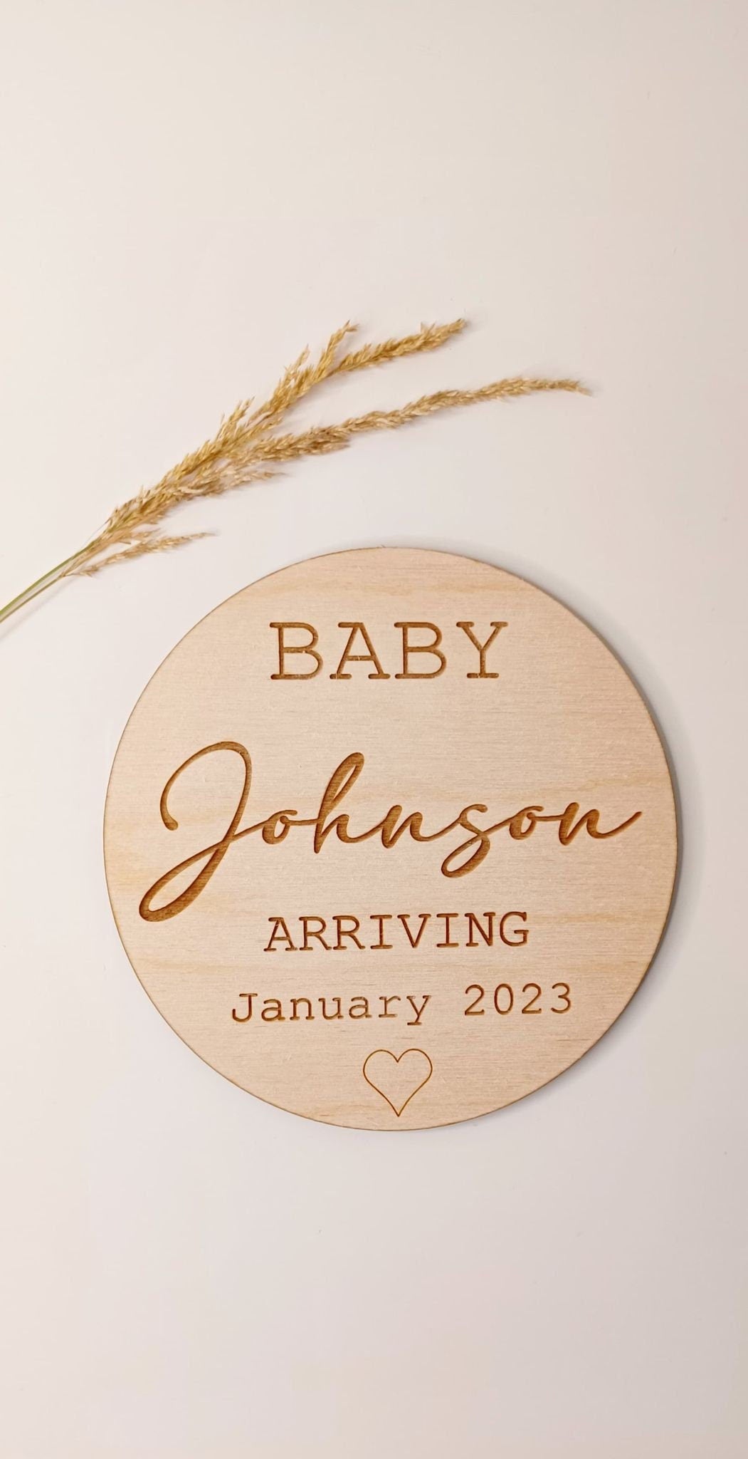 New Baby Arrival Announcement Sign