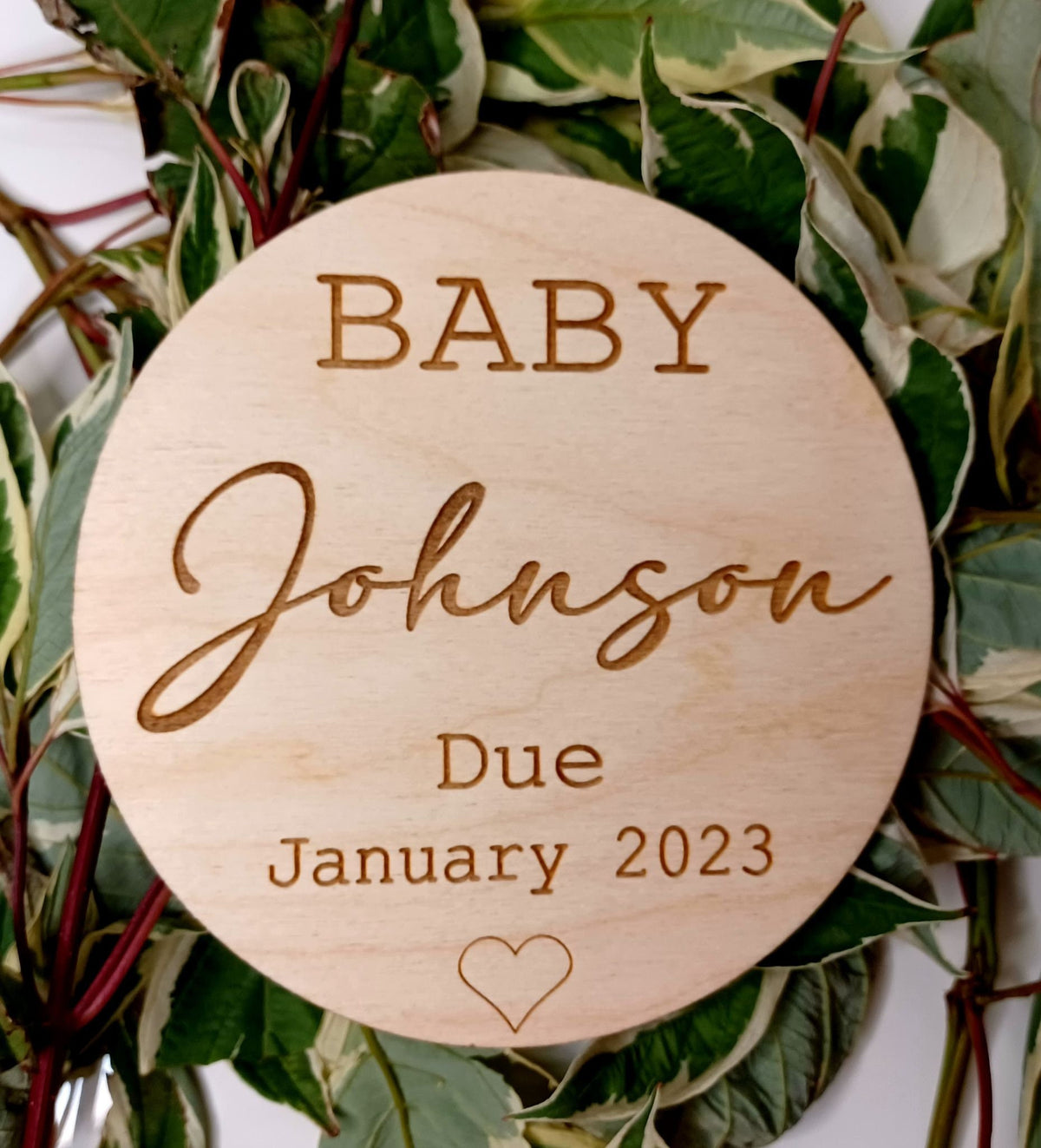 Custom Birth Announcement Plaque