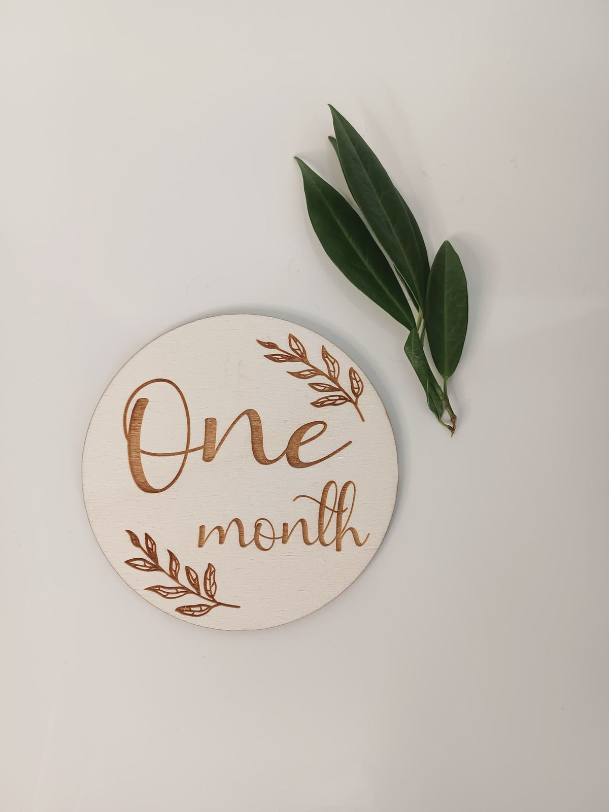 Wooden Milestone Card Disc