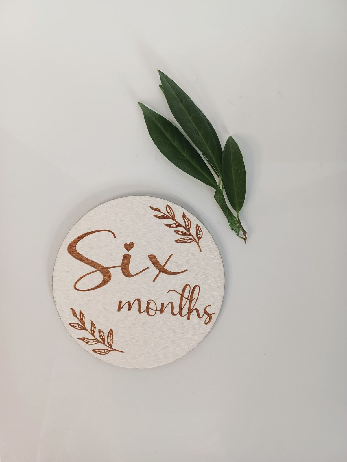 Wooden Milestone Card Disc