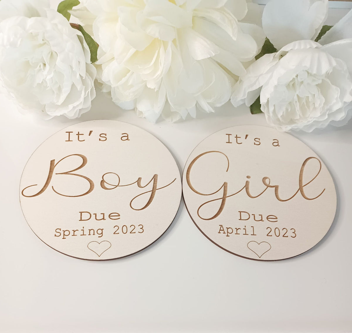 Personalised Pregnancy Announcement Disc