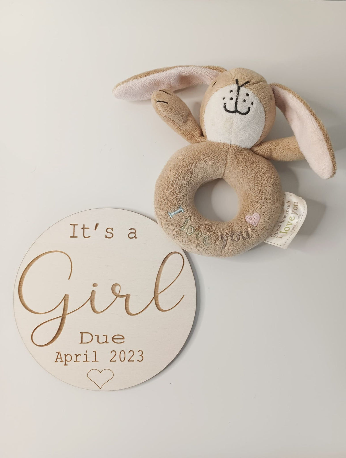 Personalised Pregnancy Announcement Disc