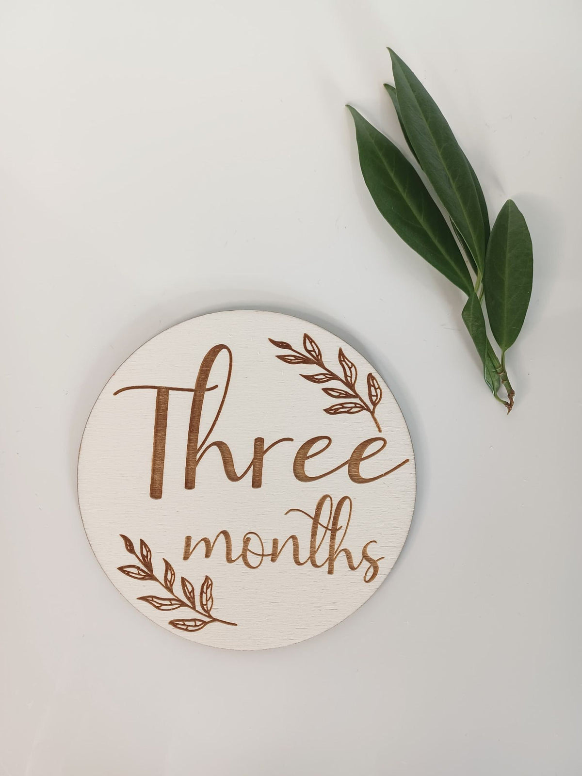 Wooden Milestone Card Disc