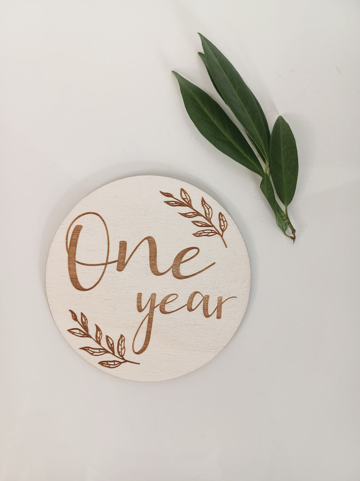 Wooden Milestone Card Disc