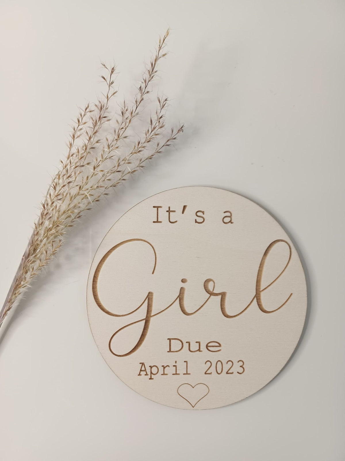 Personalised Pregnancy Announcement Disc