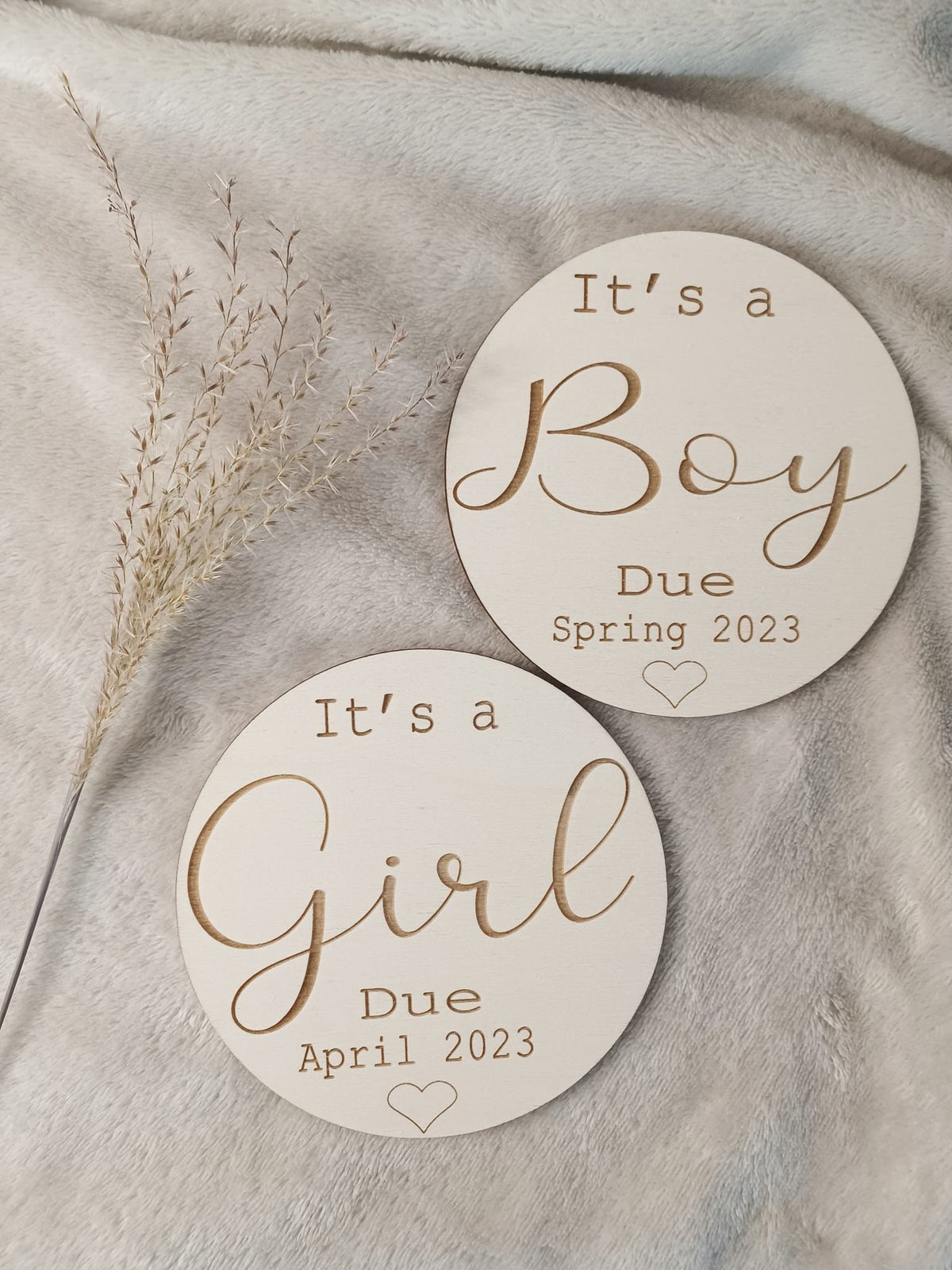 Personalised Pregnancy Announcement Disc
