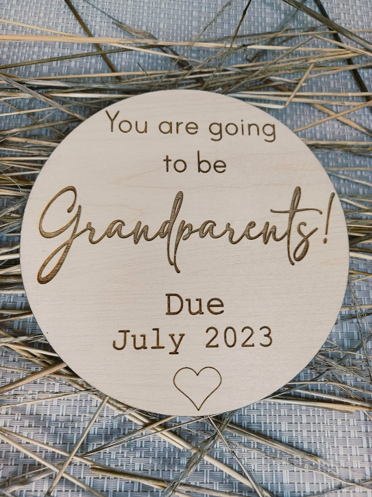 Custom Baby Coming Soon Plaque
