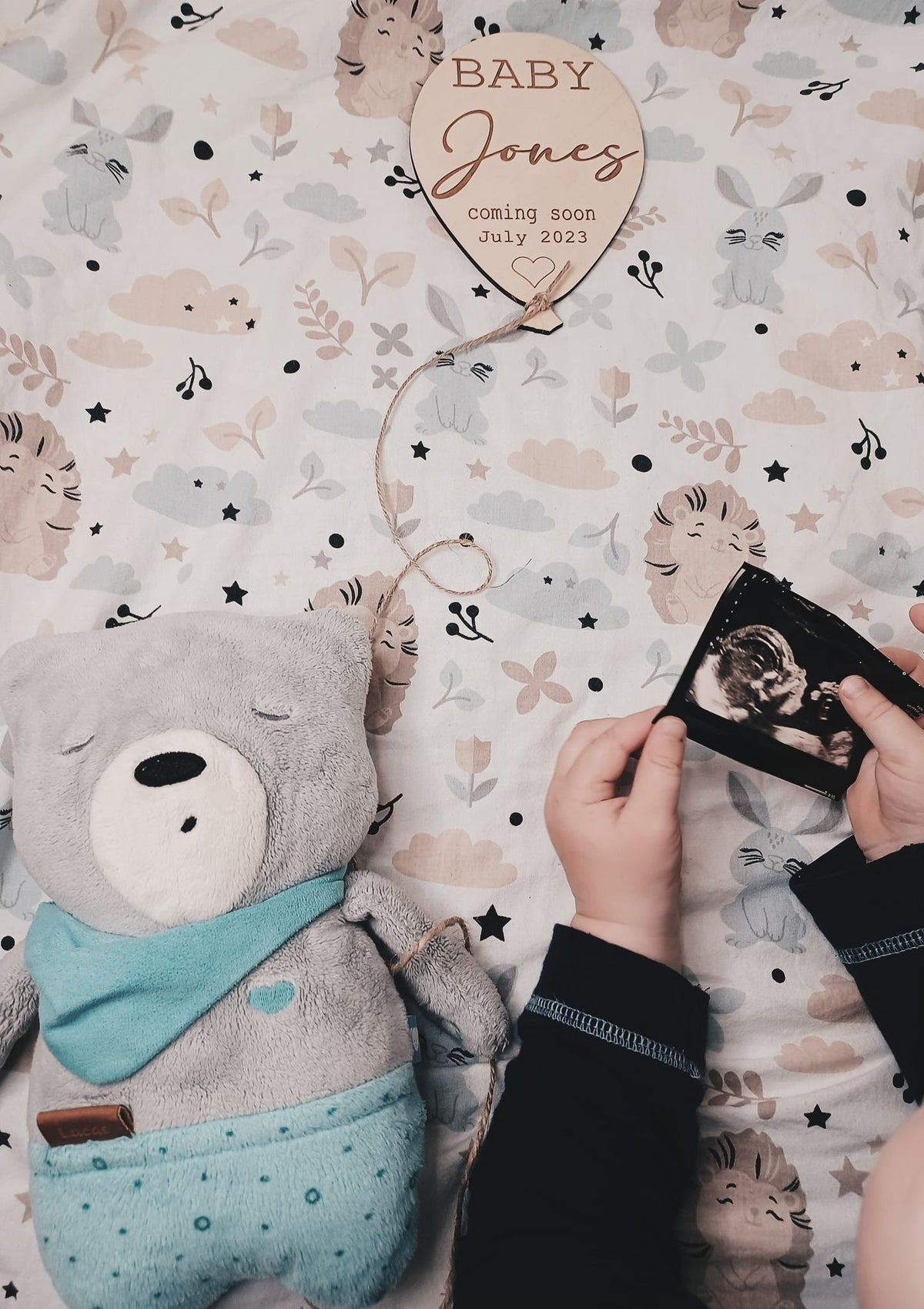 Personalised Baby Announcement Balloon Plaque