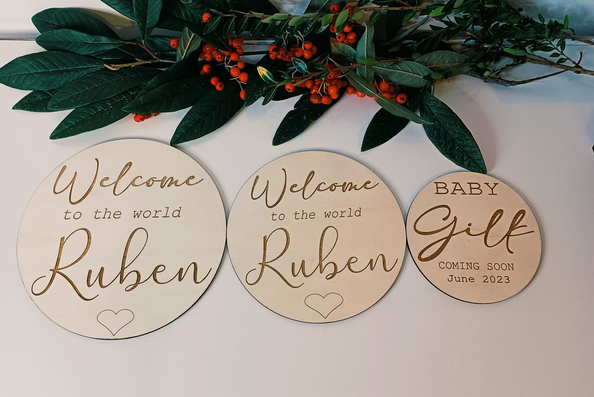 Can't Wait To Meet You - Baby Announcement Plaque