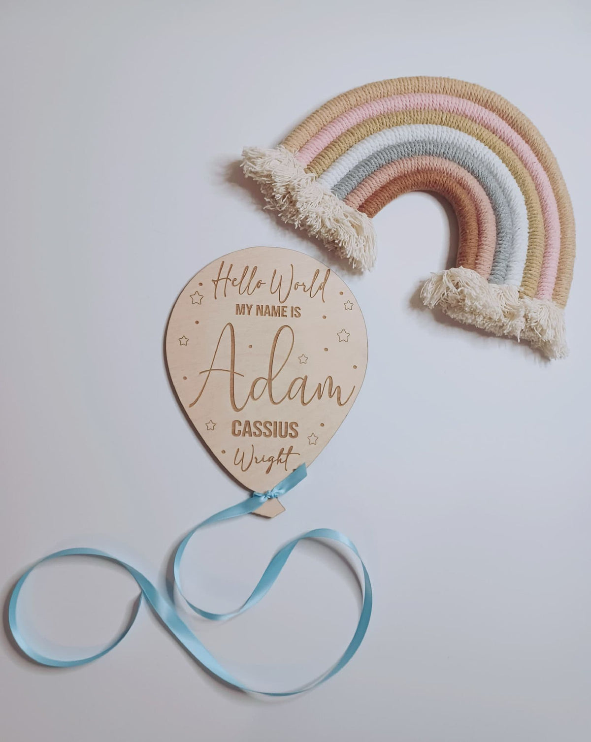 Personalised Birth Announcement Balloon Plaque