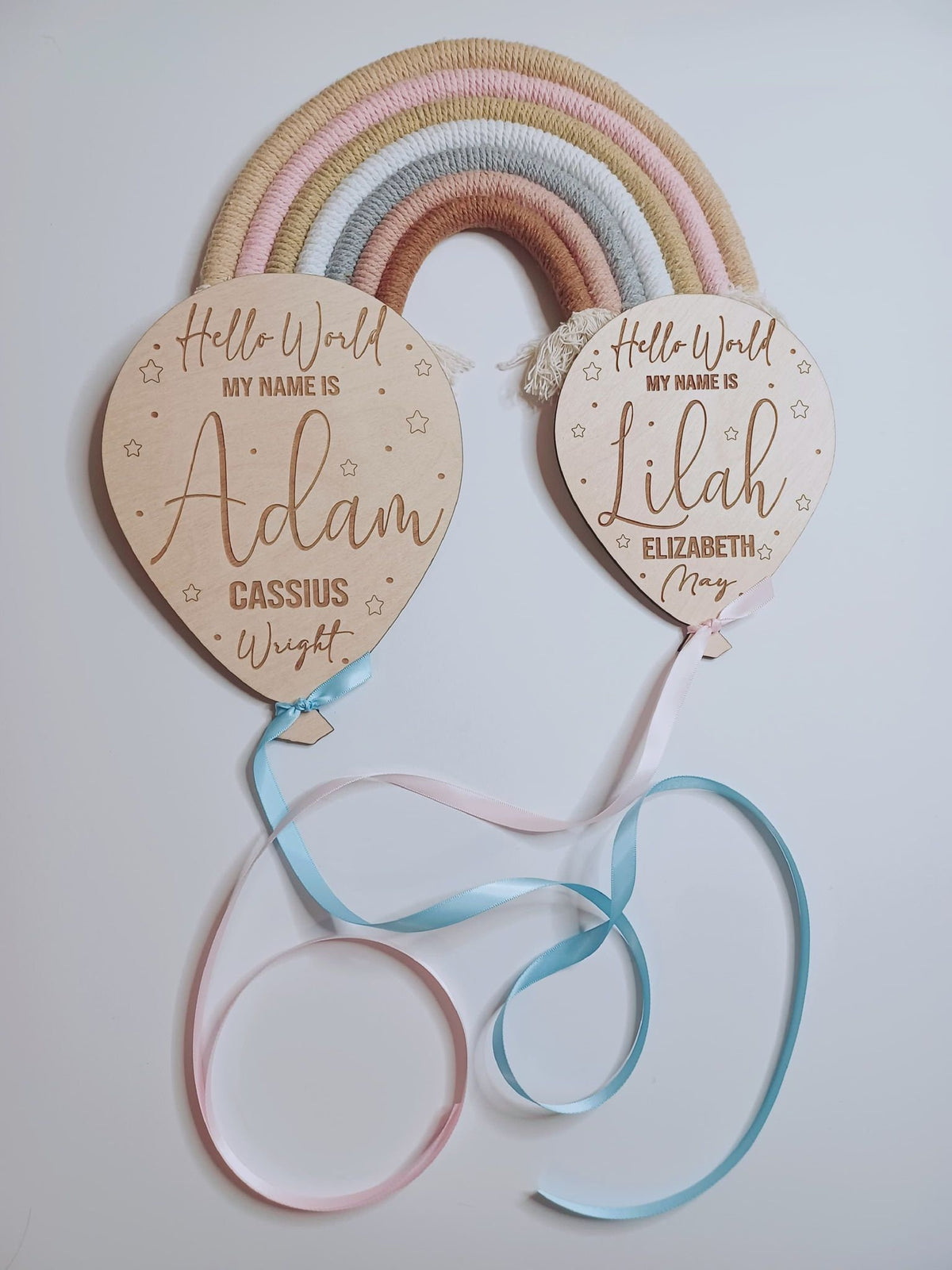 Personalised Birth Announcement Balloon Plaque