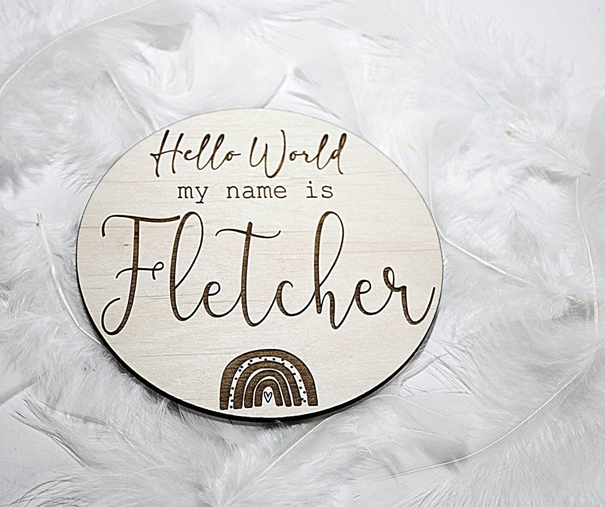 Personalised Baby Name Sign