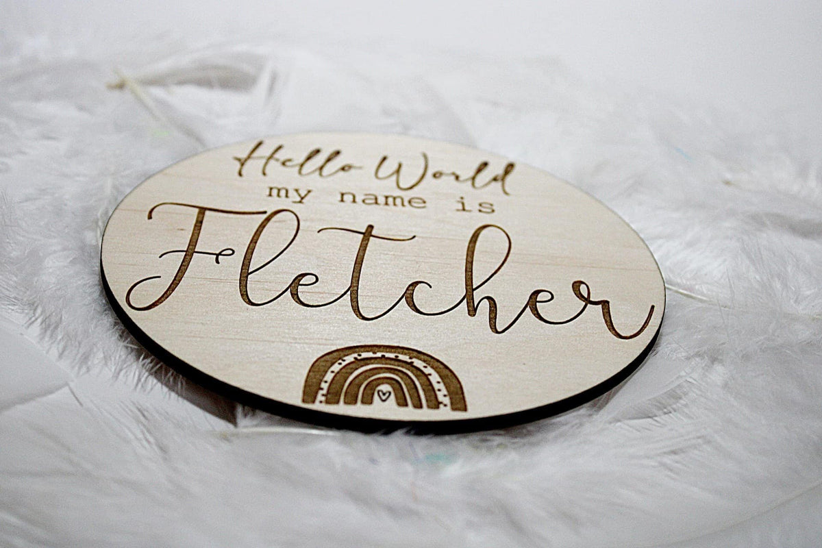 Personalised Baby Name Sign