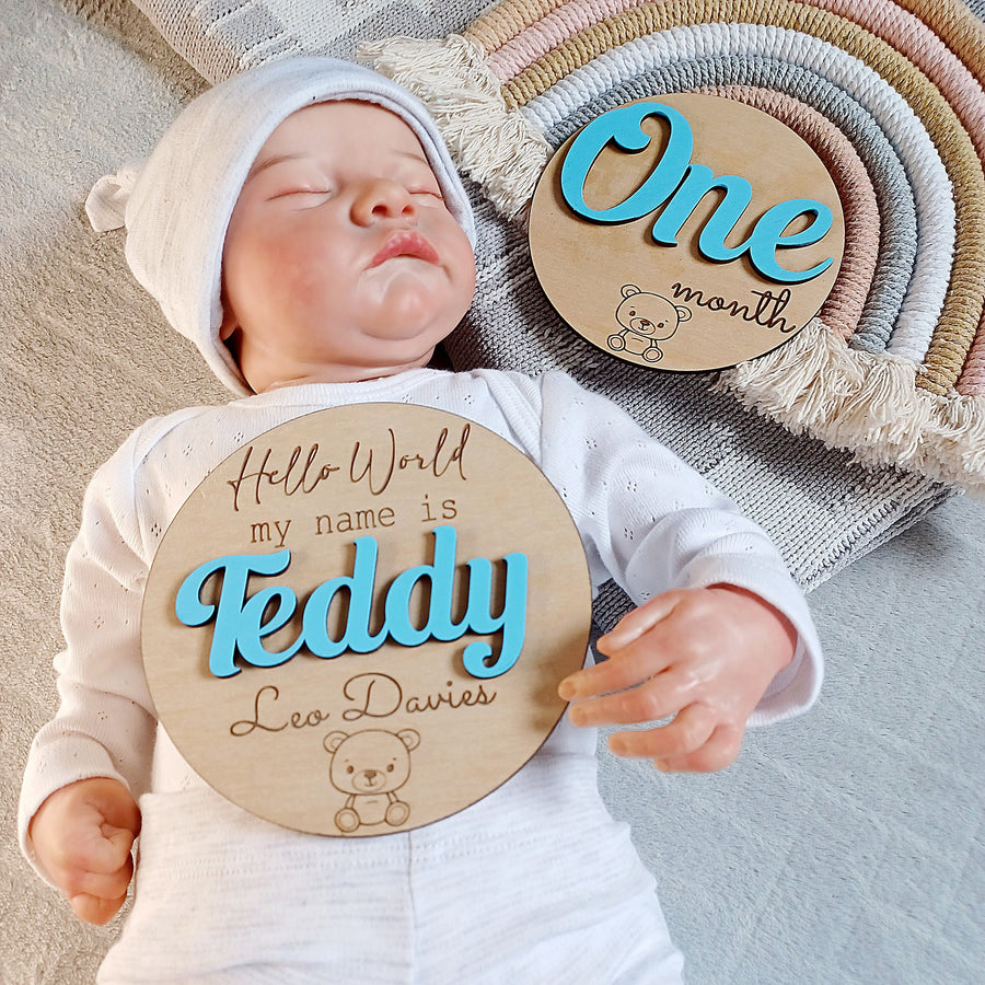 Wooden Baby Milestone Cards - Featured Photo