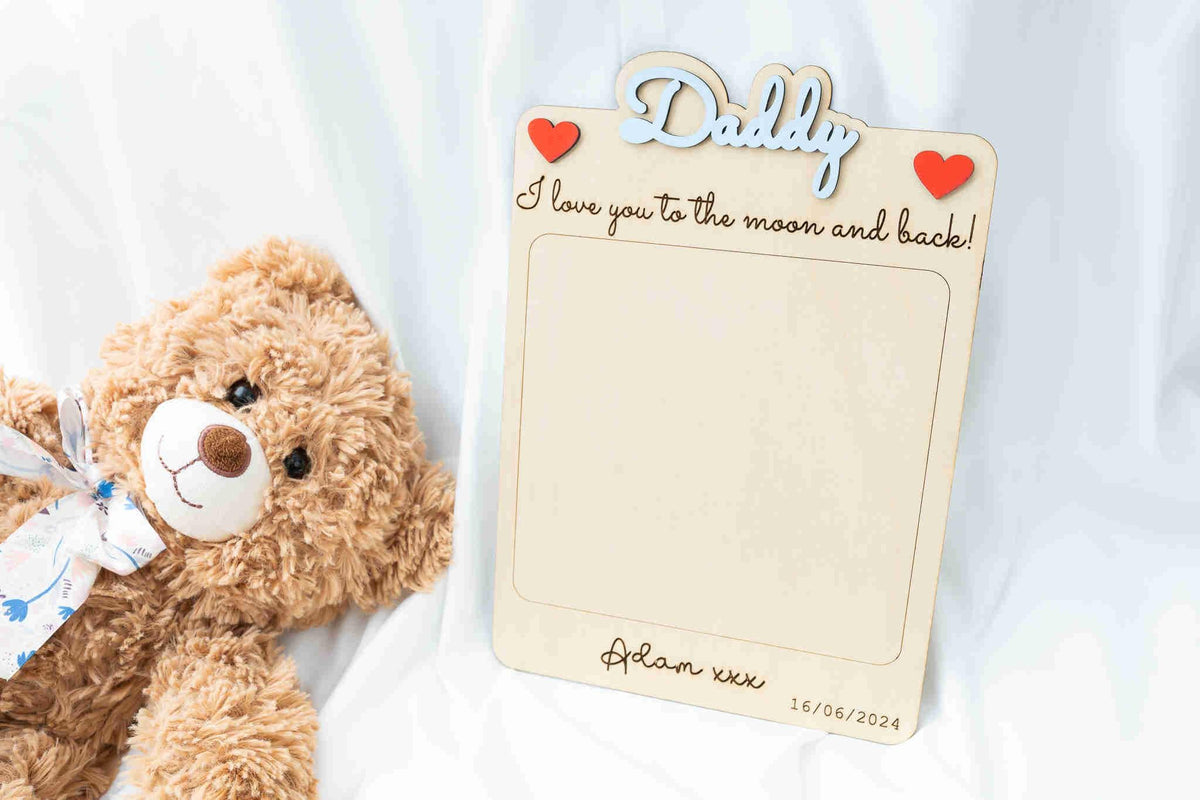 Personalised Wooden Footprint Sign for Kids