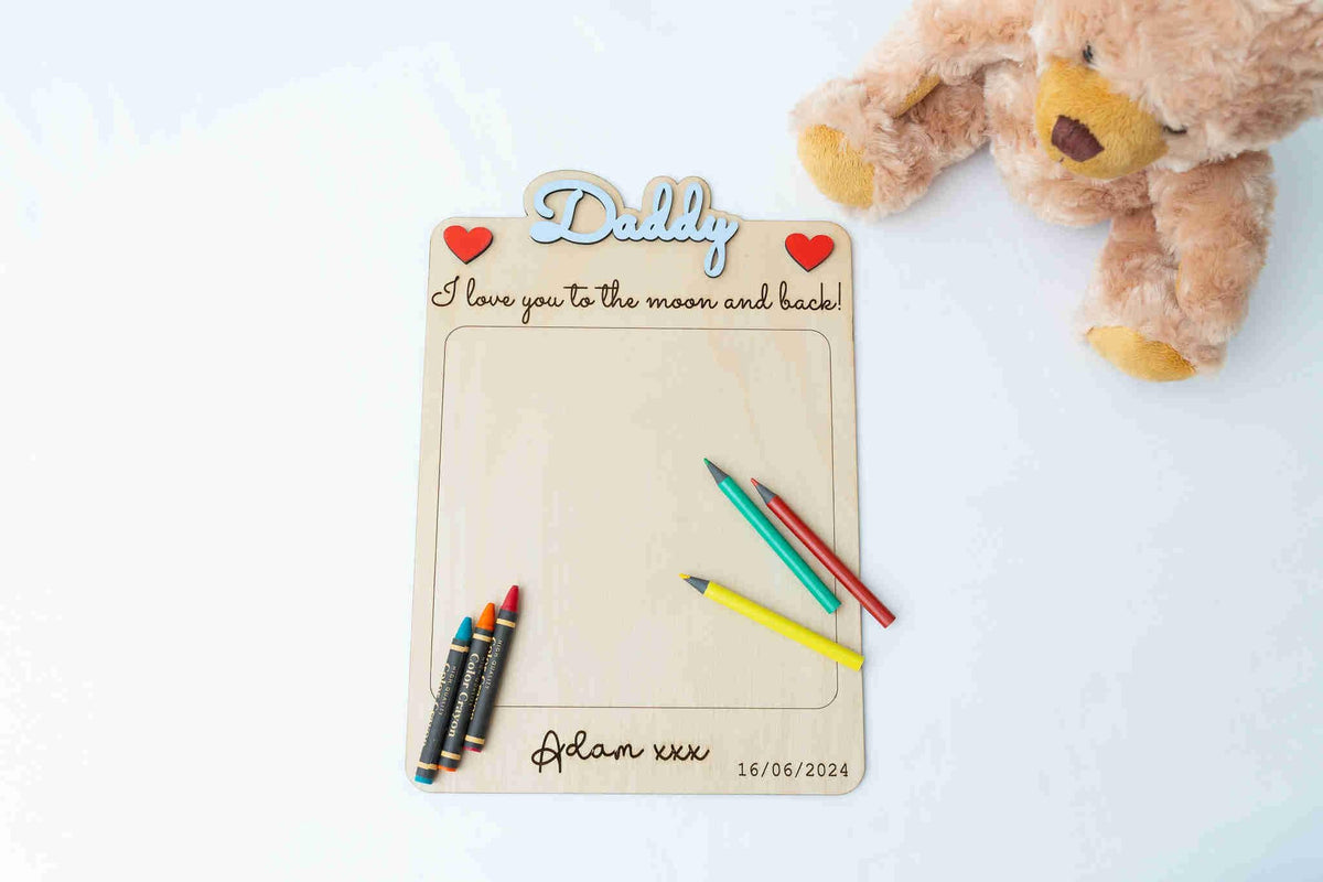 Personalised Wooden Handprint Sign For Kids