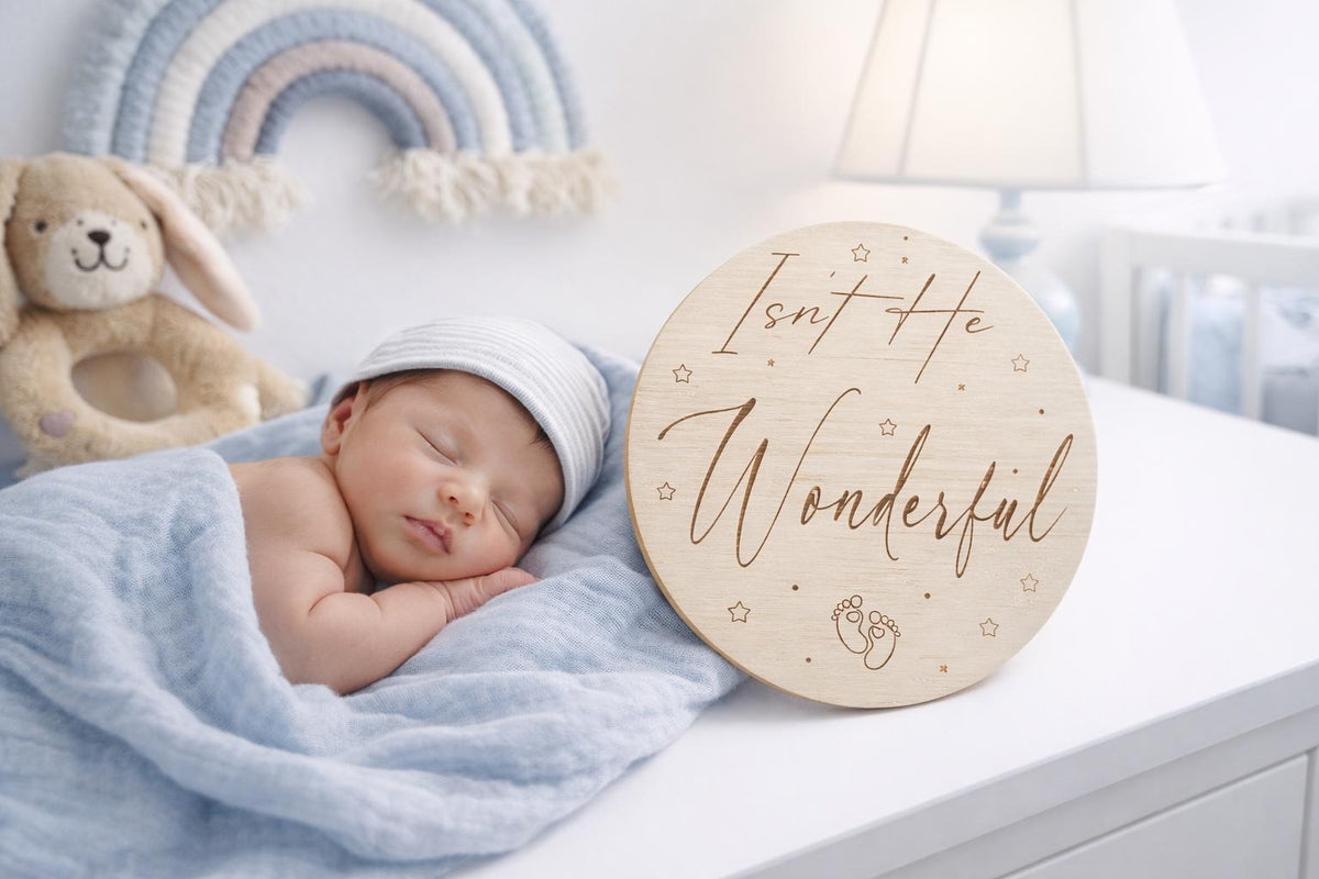 Isn't She Lovely / Isn't He Wonderful Newborn Sign