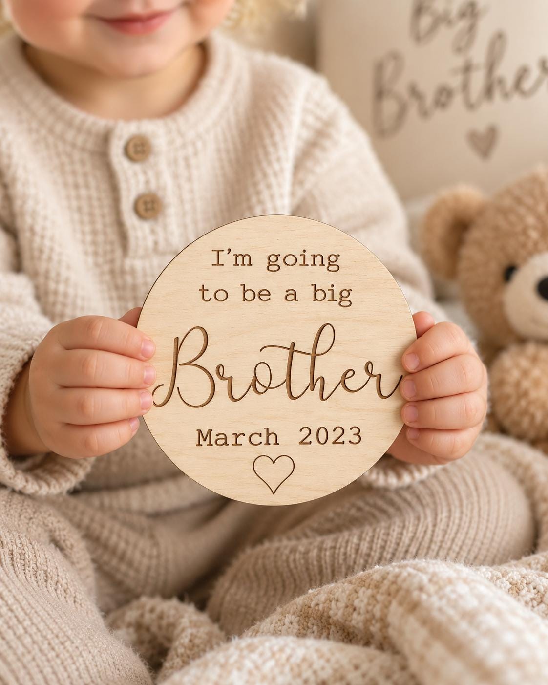 I'm going to be a Big Brother Baby Plaque