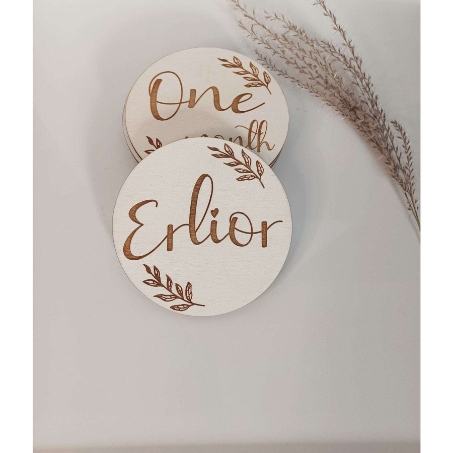 Wooden Milestone Card Dis