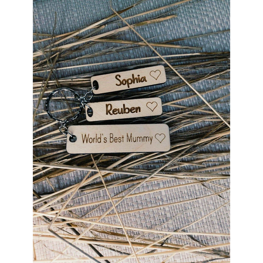 Personalized World's Best Mummy Keyring