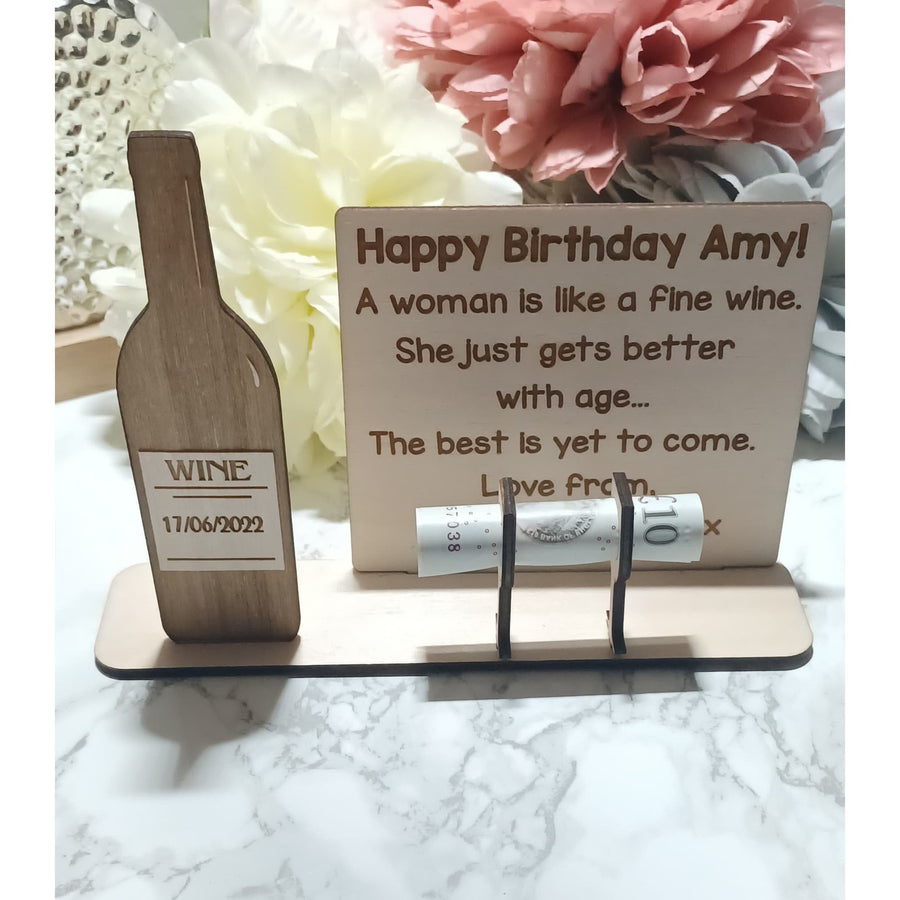Personalised Birthday Money Holder Gift
