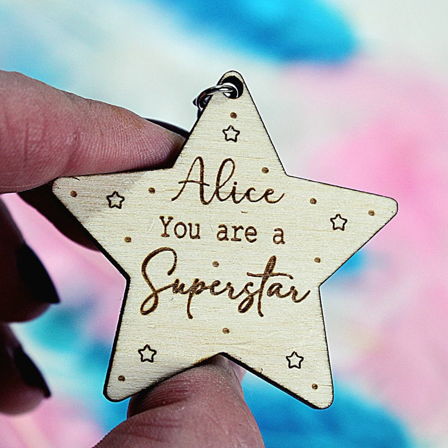 Personalised Class Name Keyring or Magnet 'You are a Superstart!'