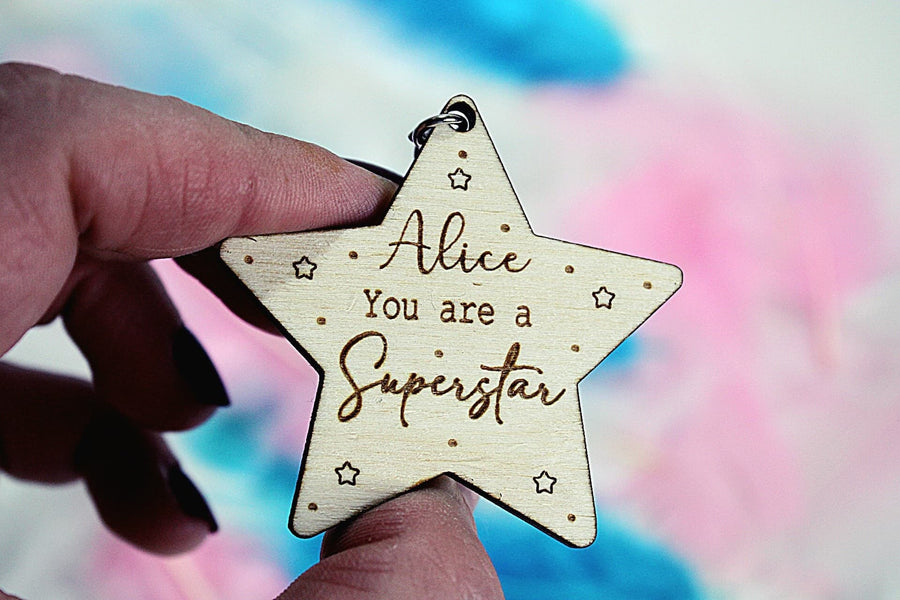 Personalised Class Name Keyring or Magnet 'You are a Superstart!'