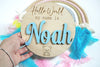 Baby Announcement Plaque 'Little Teddy Bear'