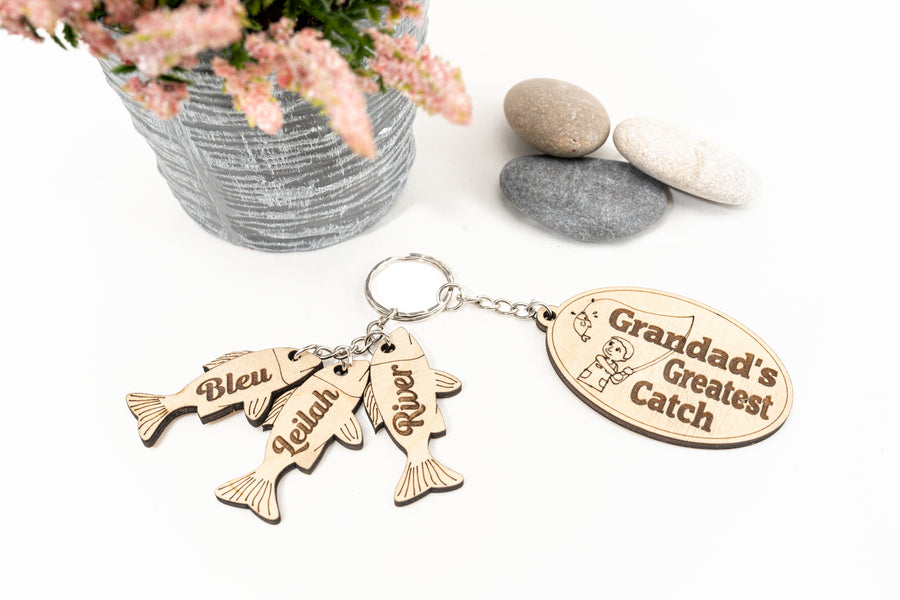 Greatest Catch Ever - Fishing Gifts, Custom Keyring