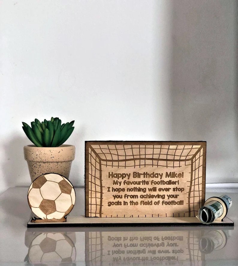 Personalised Football Money Holder
