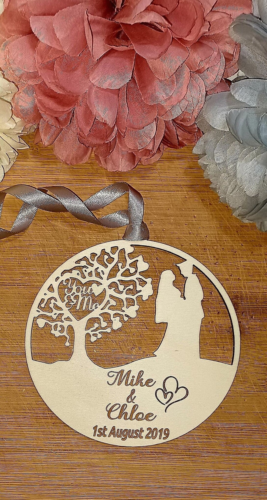 Personalised Wedding Anniversary Ornament