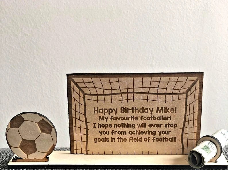 Personalised Football Money Holder