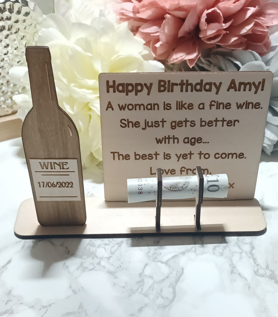 Personalised Birthday Money Holder Gift