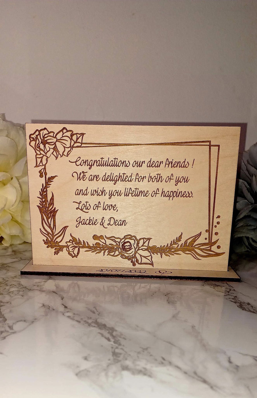 Personalized Wedding Day Card