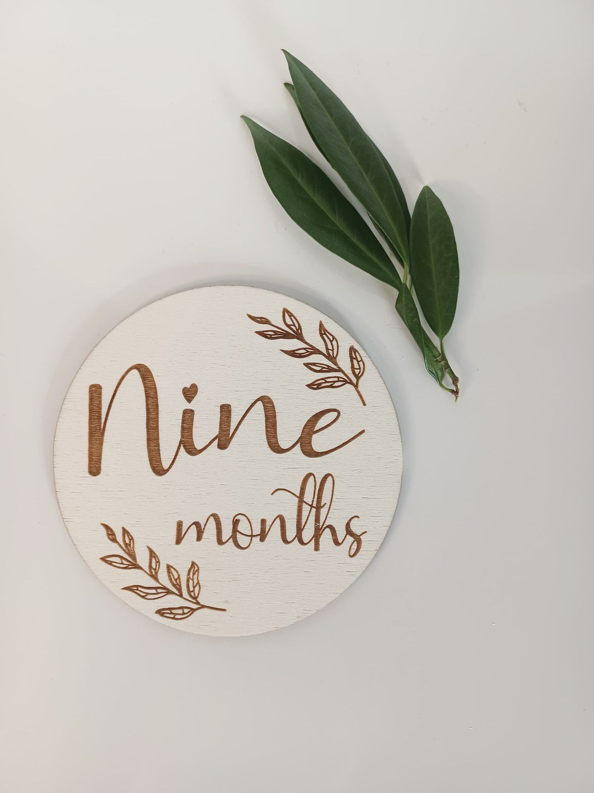 Wooden Milestone Card Disc