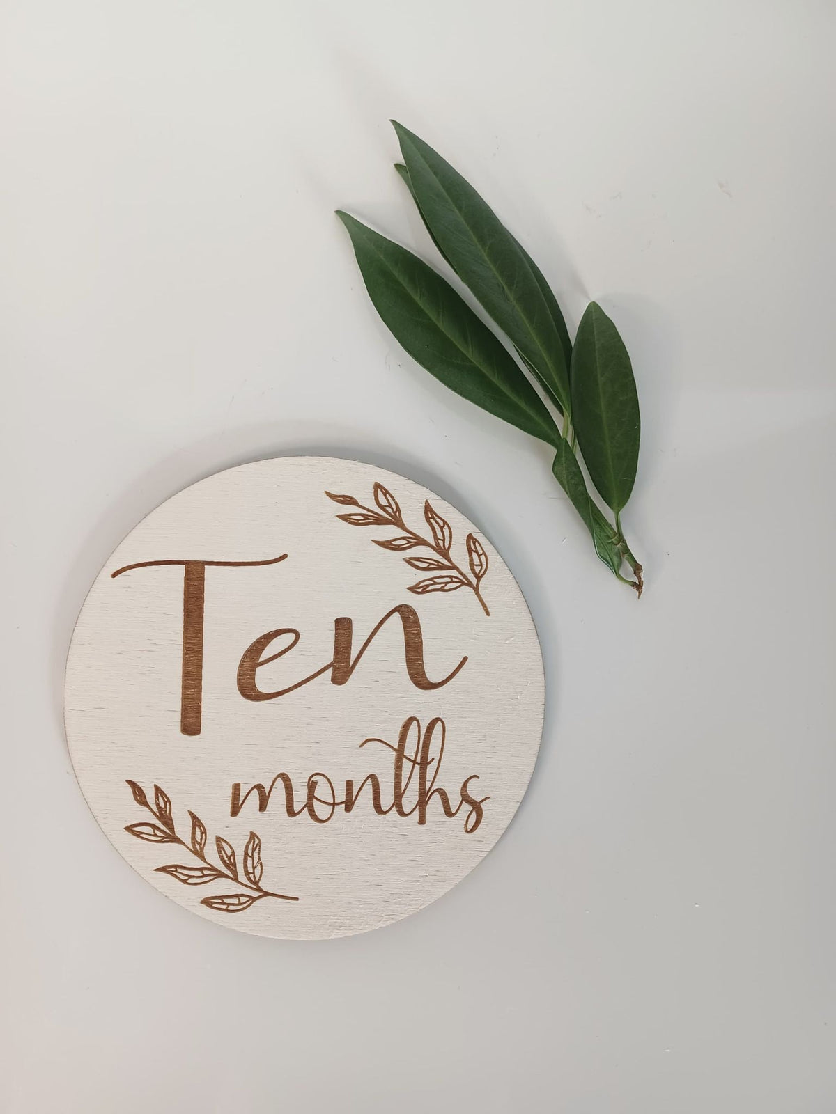 Wooden Milestone Card Disc