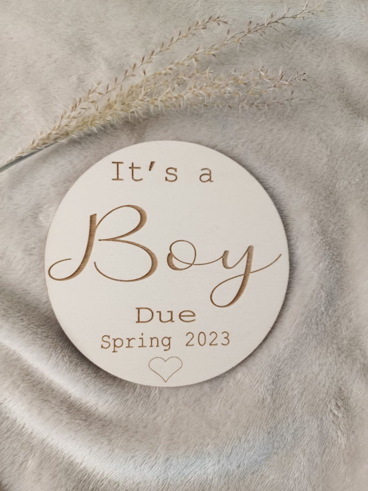 Personalised Pregnancy Announcement Disc