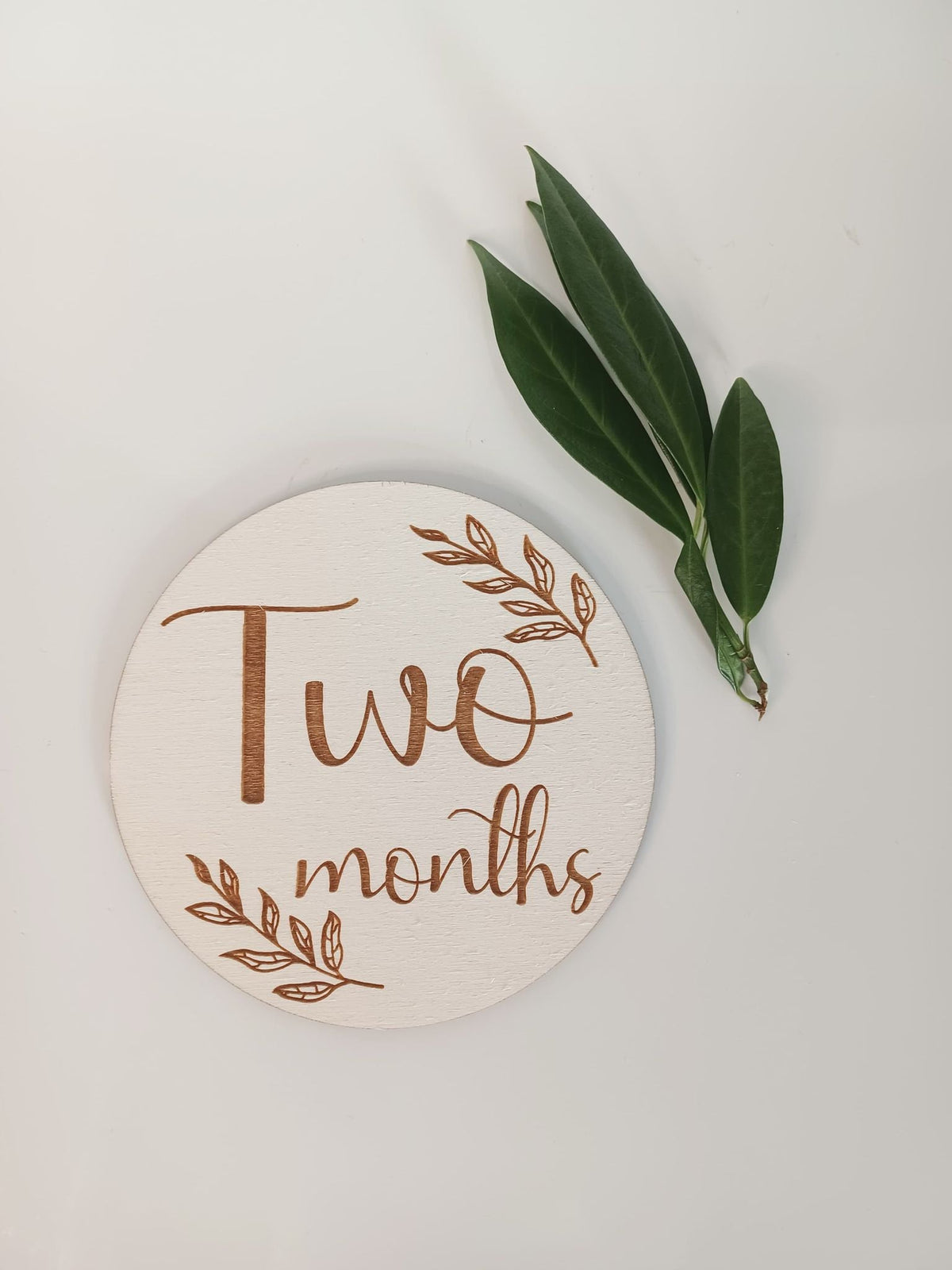 Wooden Milestone Card Disc