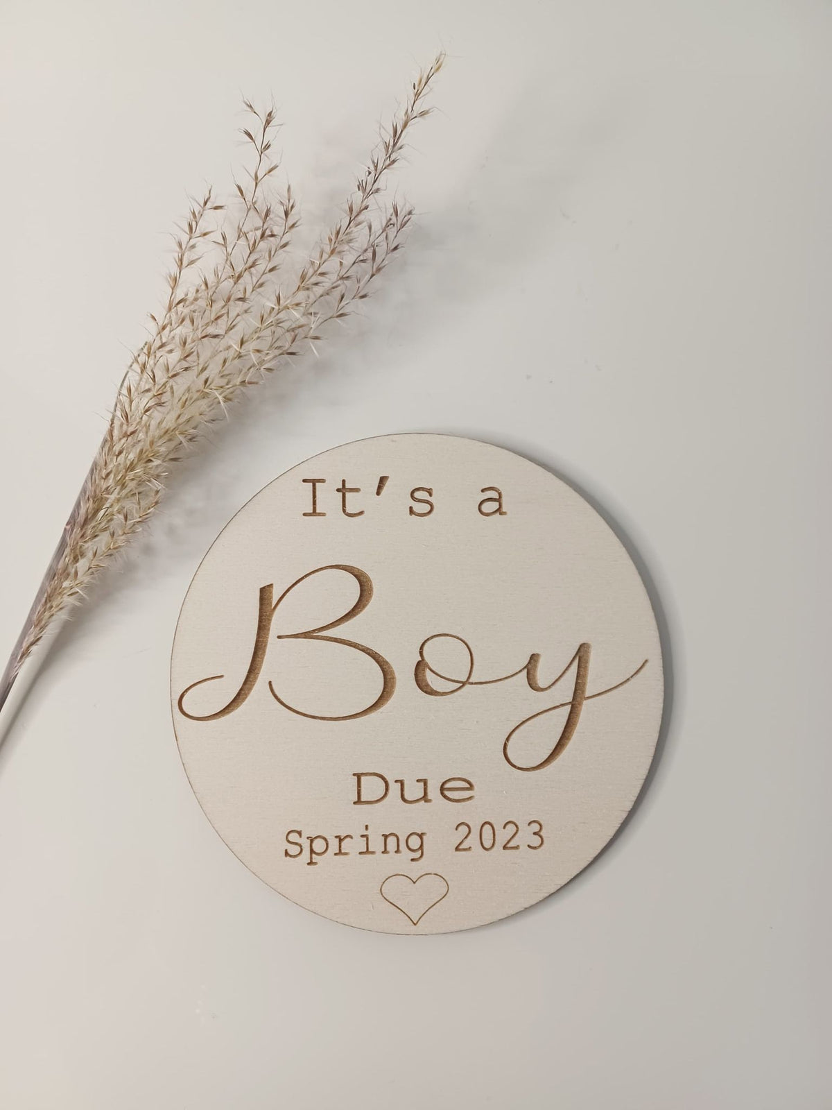 Personalised Pregnancy Announcement Disc
