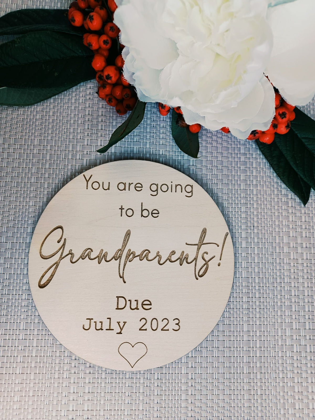 Custom Baby Coming Soon Plaque