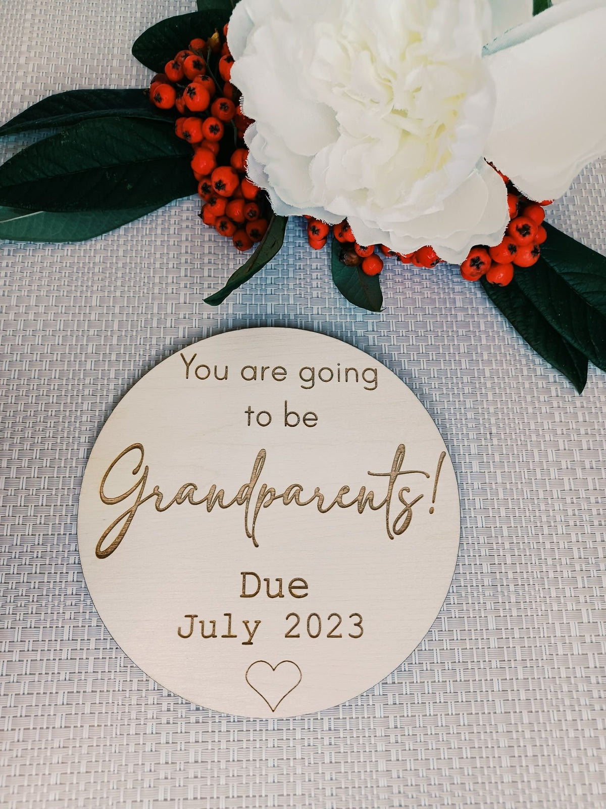 Custom Baby Coming Soon Plaque