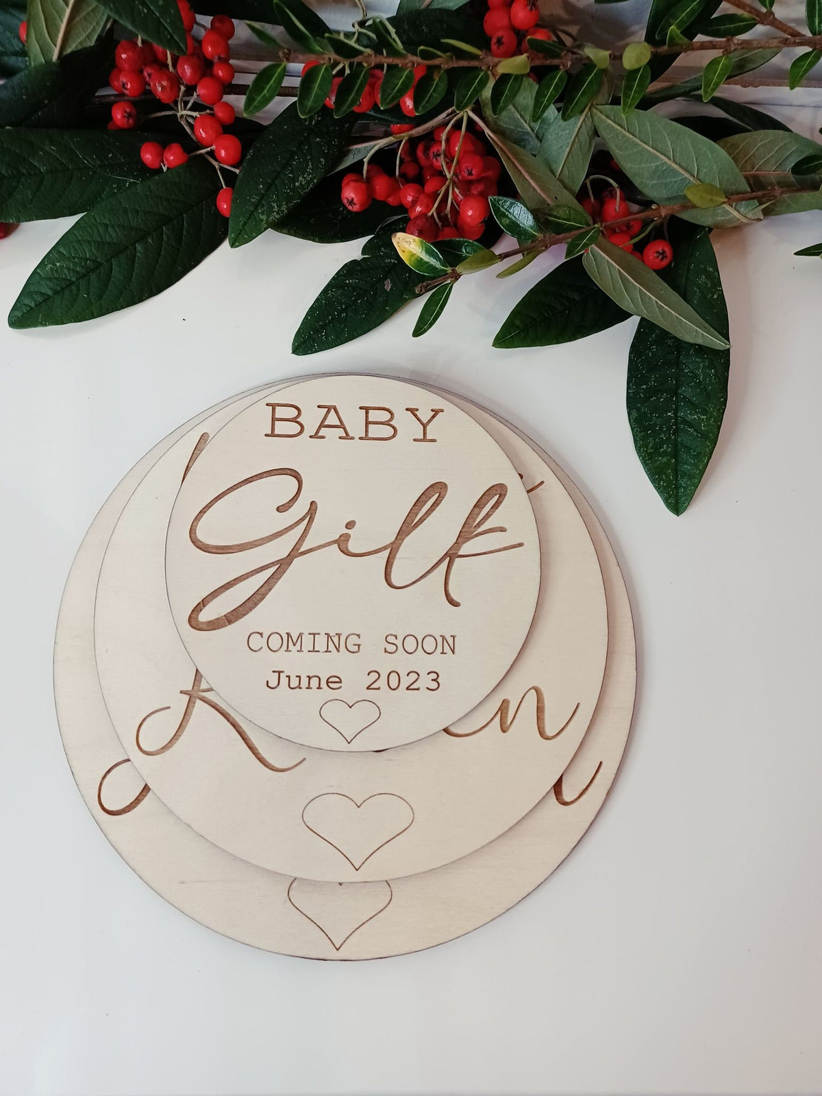 Personalised Pregnancy Announcement