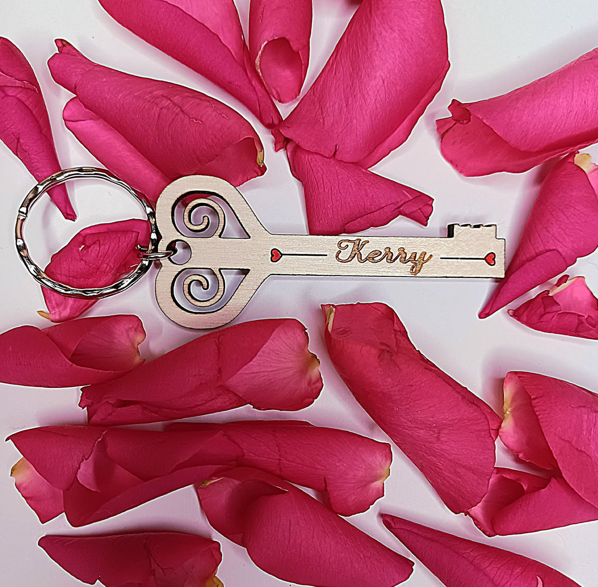 Key to My Heart Personalized Keychain