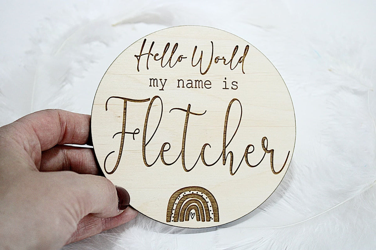 Personalised Baby Name Sign