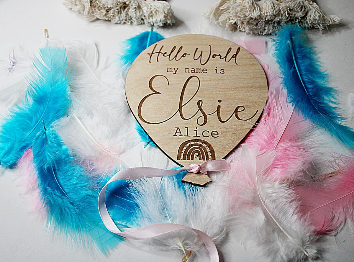Personalised Baby Arrival Sign