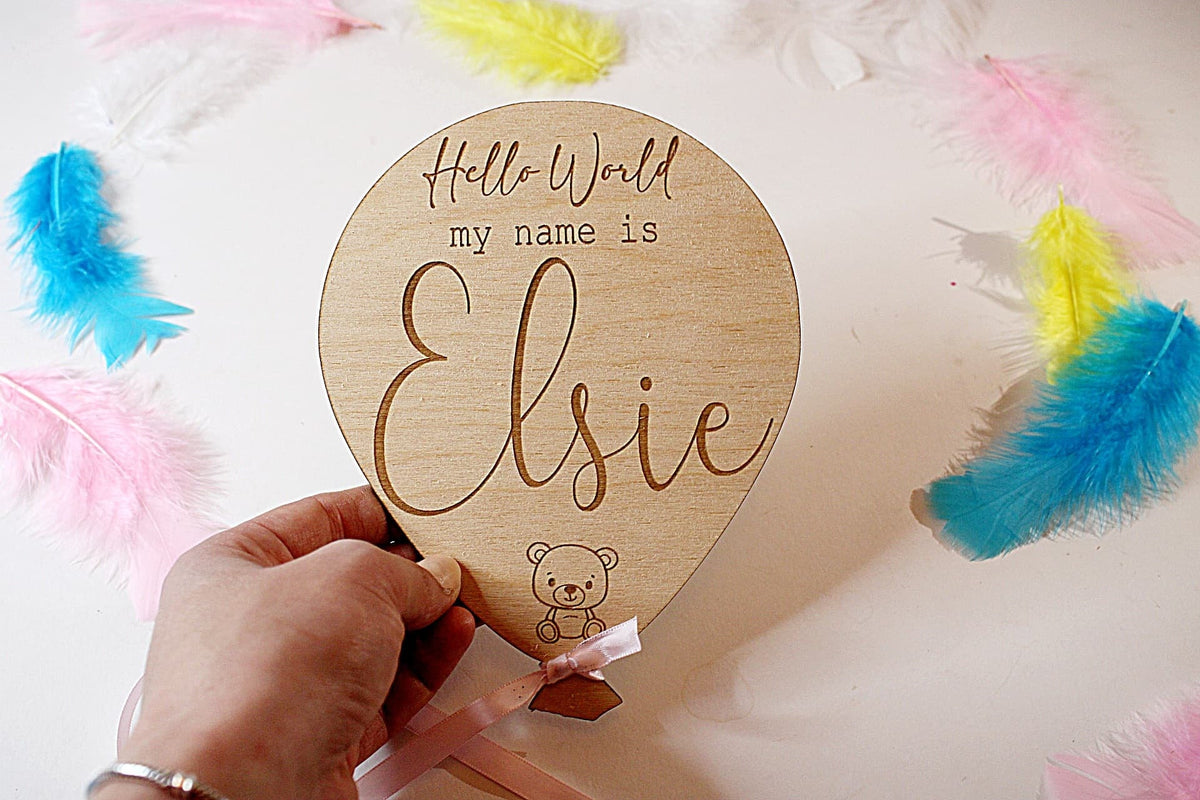 Personalised Baby Arrival Sign