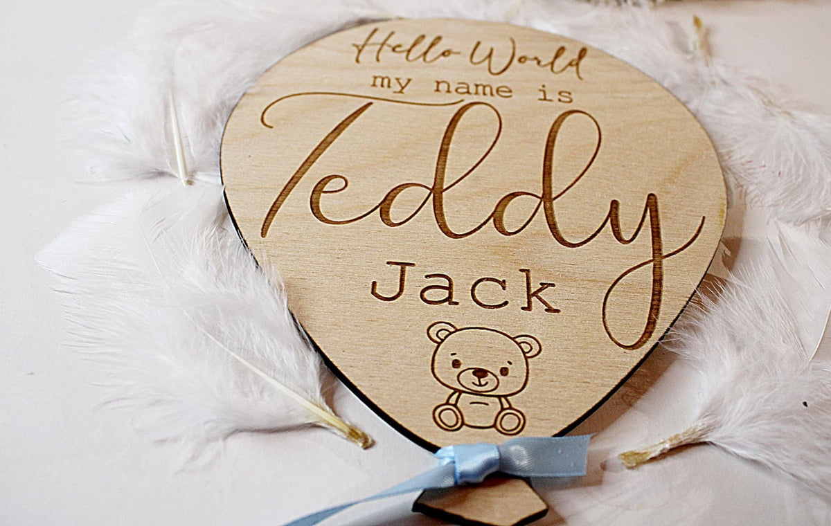 Personalised Baby Arrival Sign