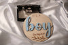 Double Sided Gender Reveal Plaque - It's a Boy