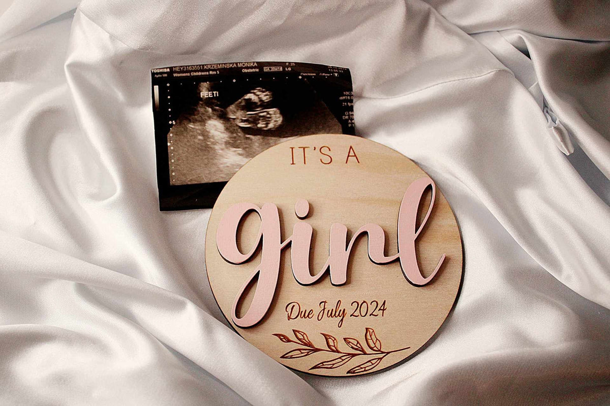 Double Sided Gender Reveal Plaque - It's a Boy